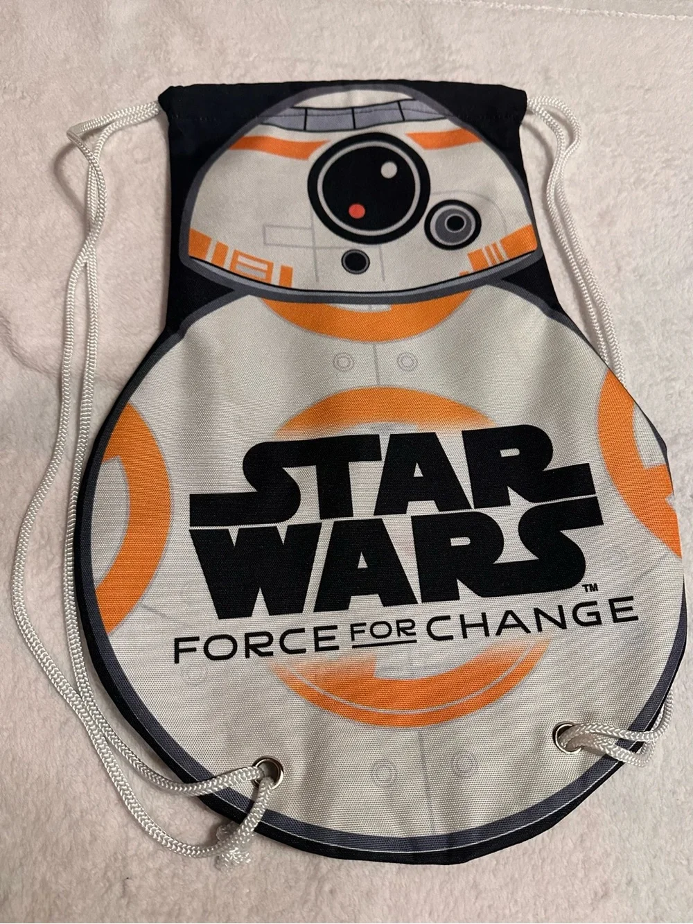 Star Wars BB-8 Orange Drawstring Backpack - Force For Change